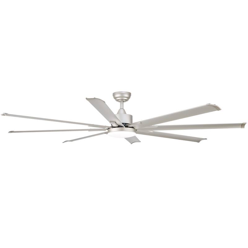 CO-Z 72" 6 - Blade Aluminum LED Ceiling Fan with Dimmable Light and Remote for Great Room