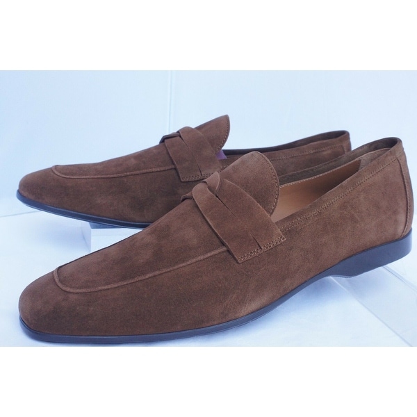 bruno magli suede loafers