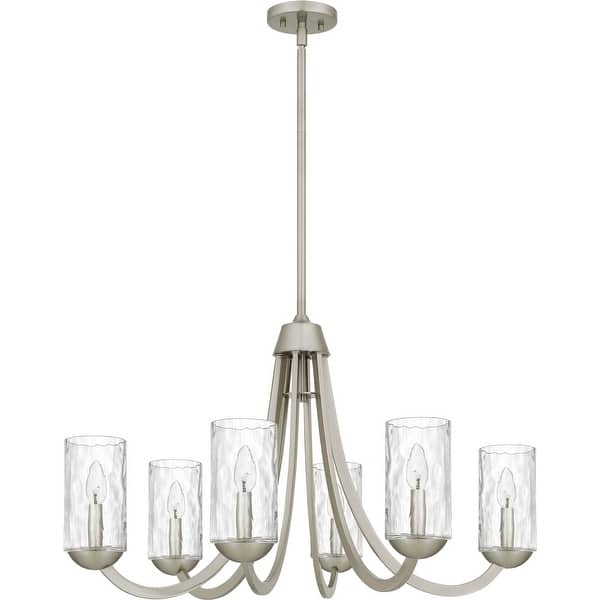 slide 2 of 5, Allard Chandelier Brushed Nickel