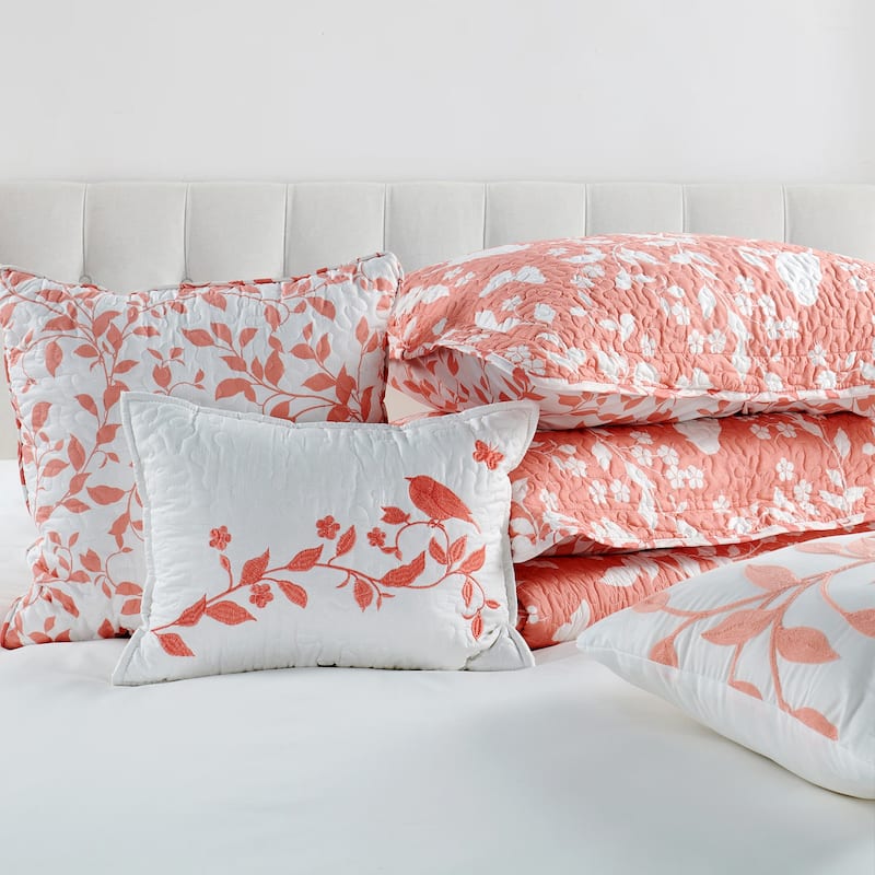 Serenta Birdsong 6-piece Quilted Bedspread Coverlet Set