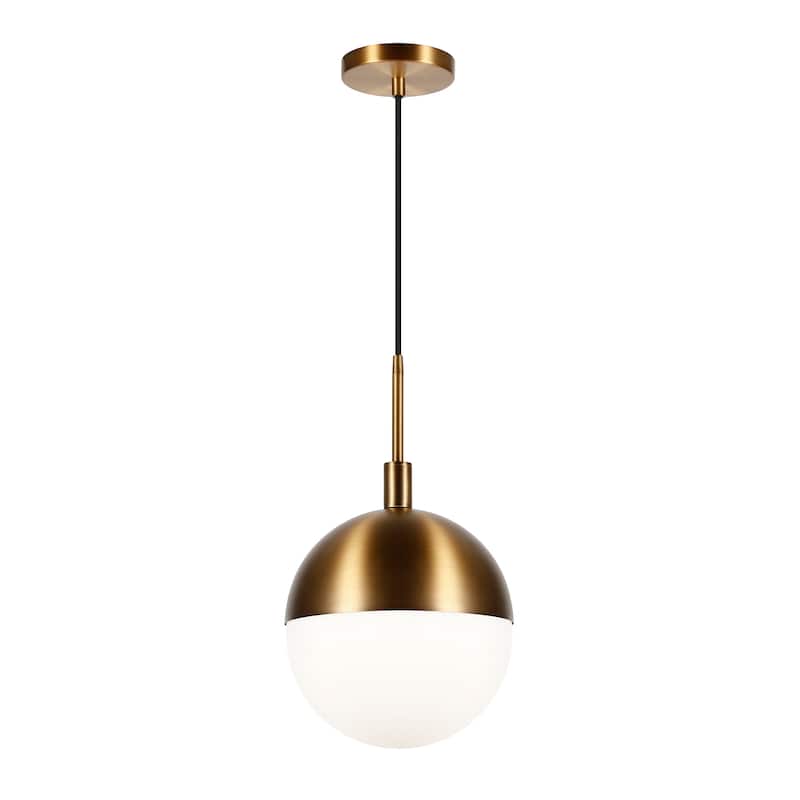 Orb Metal and Glass Globe Pendant