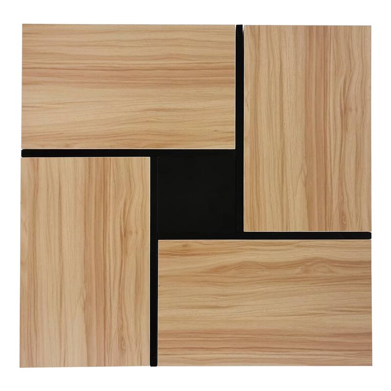 Stylish Coffee Table with 4 Storage Compartments and Extendable Sliding Top, for Living Room, 31.5 inches x 31.5 inches