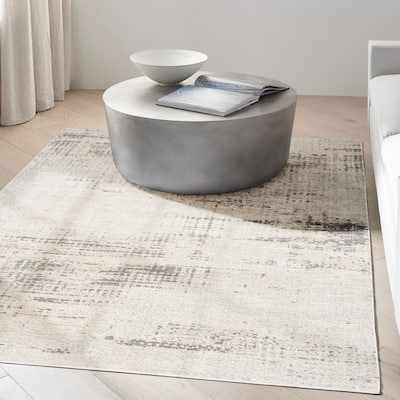 Calvin Klein Rush Abstract Modern Neutral Area Rug