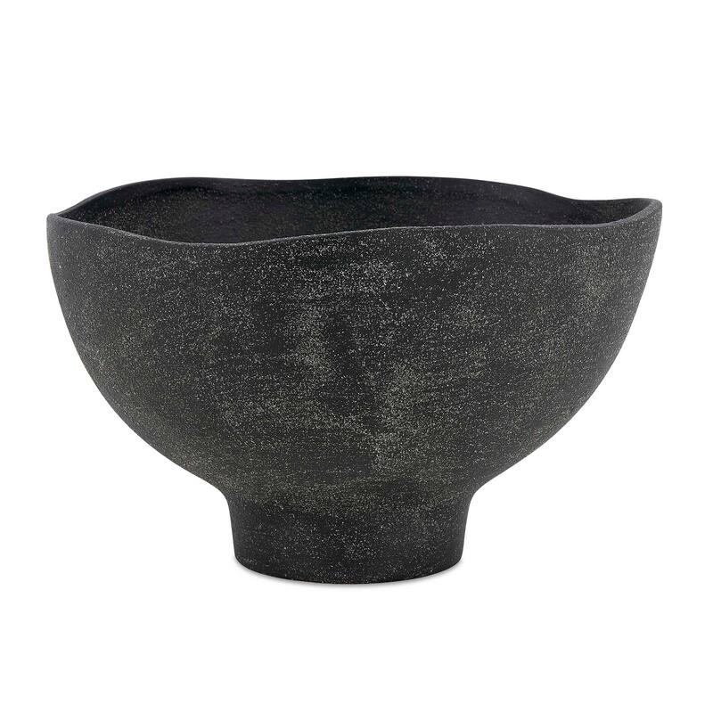 Uttermost Komorebi Indoor-Outdoor Black Bowl - 13.00" W x 8.00" H x 13.00" D