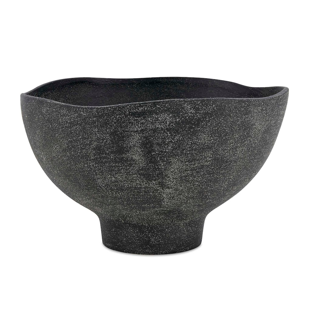 Uttermost Komorebi Indoor-Outdoor Black Bowl - 13.00" W x 8.00" H x 13.00" D