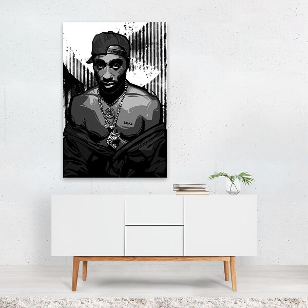 2Pac Illustrations Music Tupac Shakur Art Print/Poster - Bed Bath