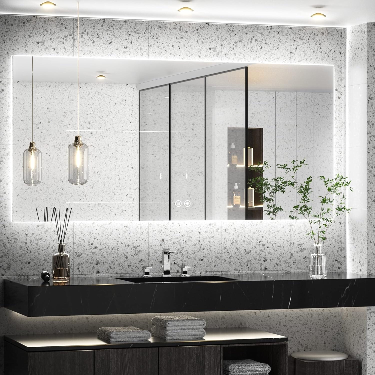 TokeShimi LED Backlit Bathroom Vanity Mirror Anti Fog Dimmable Makeup Mirror Bed Bath Beyond 35479275