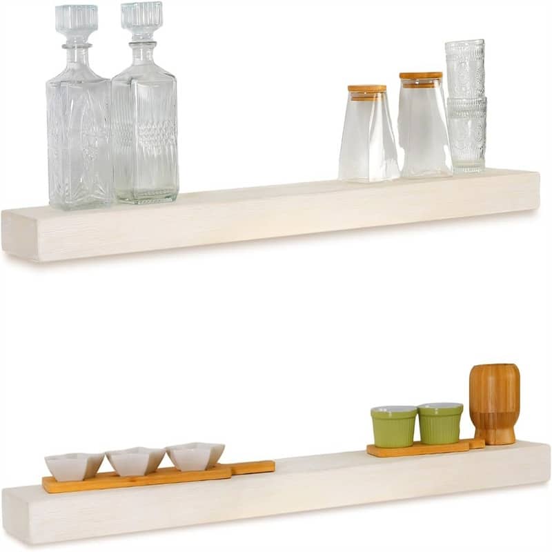 48 Inch White Floating Shelf