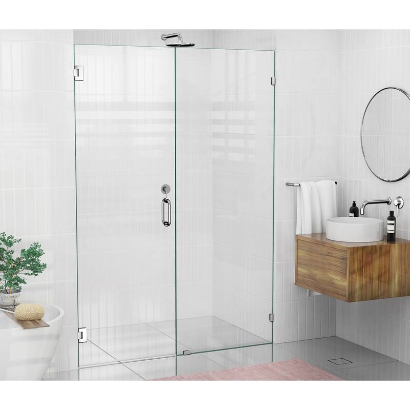 Glass Warehouse 78" x 57.5" Frameless Shower Door - Wall Hinge