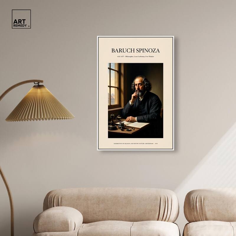 Philosopher Spinoza Canvas by Art Remedy