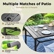 preview thumbnail 5 of 34, MAISON ARTS 9-Piece Outdoor Dining Set with 8 Textilene Chairs and Rectangle Dining Table