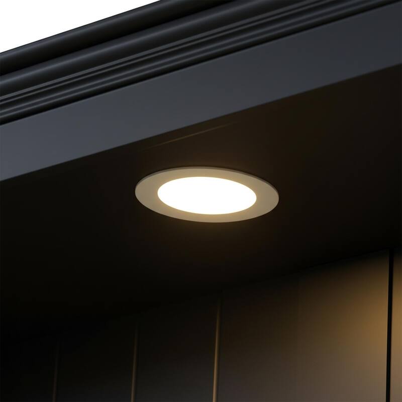 78.75" Tall 3-Piece Bookcase with Adjustable LED Light, Tempered Glass Shelves for Living & Office