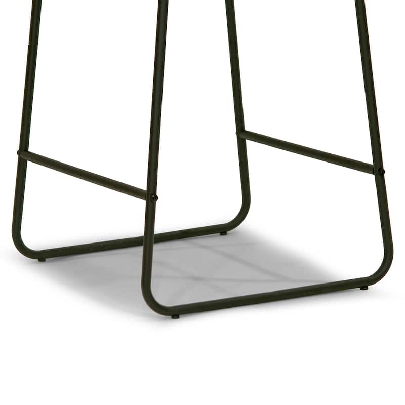 Carbon Loft Richard Faux Leather and Iron Counter Stool (Set of 2)