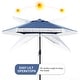 preview thumbnail 23 of 101, Autlaycil 7.5FT Solar Patio Umbrella with Base and Tilt,Crank