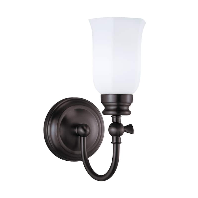 Emily 11.5'' High 1-Light Sconce - Oil Rubbed Bronze - 11.5 inch Tall - Oil Rubbed Bronze - 11.5 inch Tall
