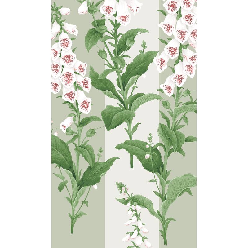 Graham & Brown Foxglove Stripe Sage Wallpaper