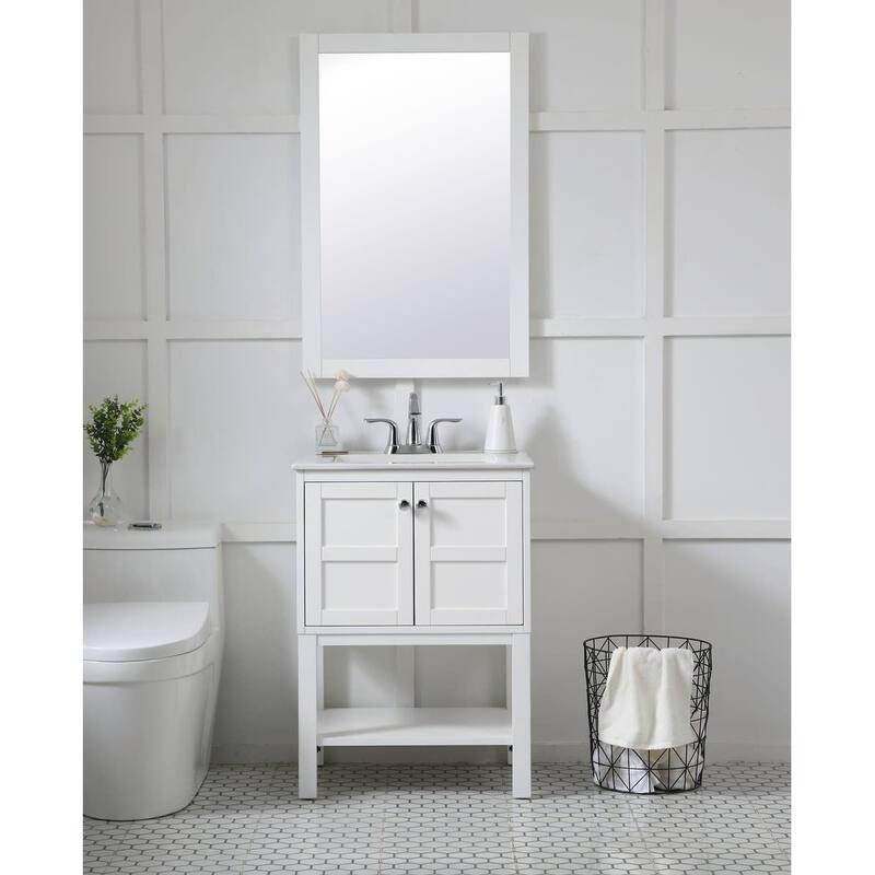 Elegant Lighting VM22436 Aqua 24" W x 36" H Traditional Rectangular