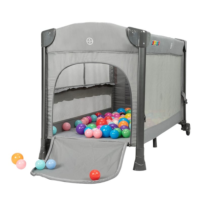 Baby Bedside Sleeper Baby Bedding Set with Mattress - Grey
