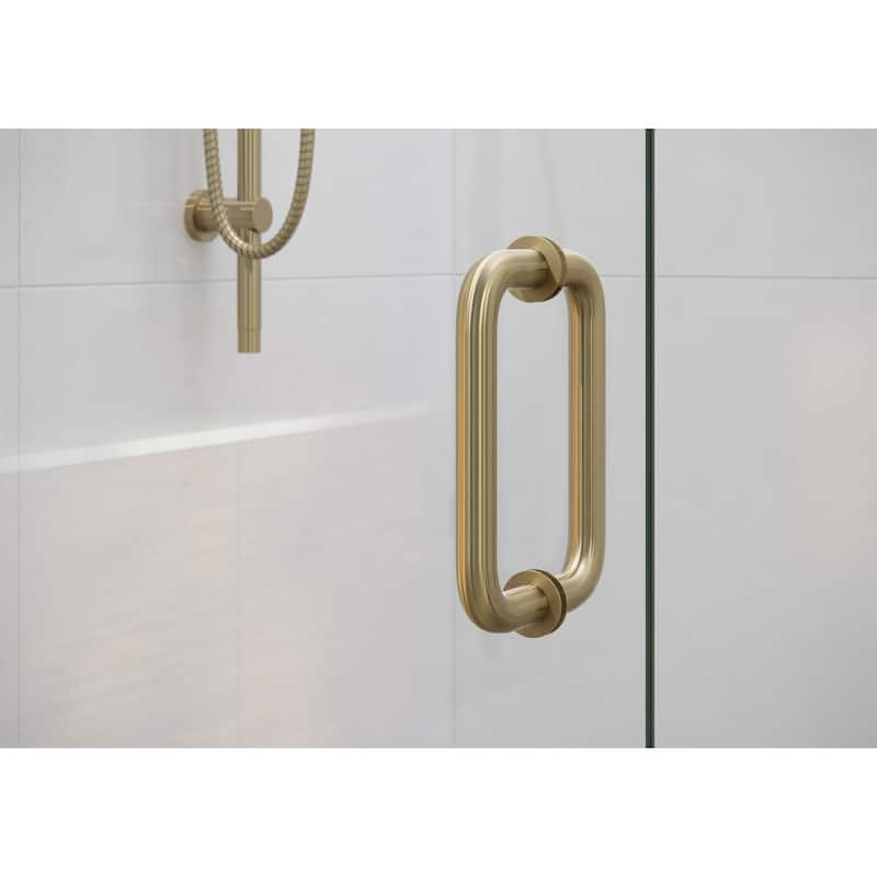 Glass Warehouse 78" x 42.75" Frameless Shower Door - Glass Hinge