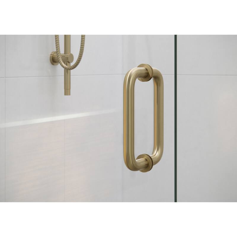 Glass Warehouse 78" x 48.75" Frameless Shower Door - Glass Hinge