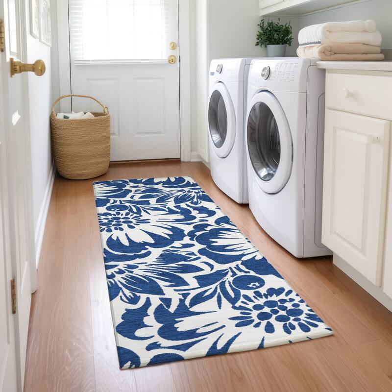 Allova Garden-Inspired Weather Resistant Classic Meets Modern Runner Outdoor Rug