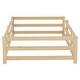 preview thumbnail 34 of 34, Floor Bed with Fence,Wood Kids Bed,Twin Size