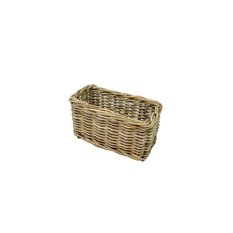 Rectangular Rattan Storage Baskets - 15.75" - Set of 3