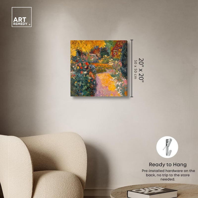 Sunlit Sanctuary Canvas by Art Remedy, Gallery Wrapped