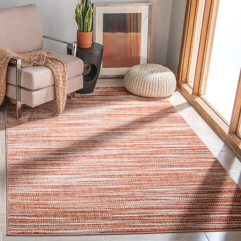 SAFAVIEH Lagoon Laraine Stripe Rug - 9' x 12' - Gold/Ivory