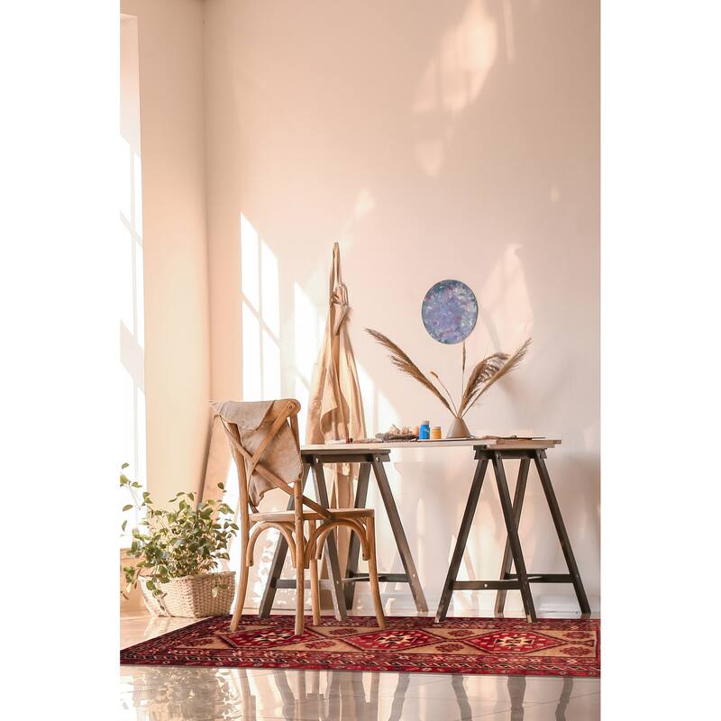 ECARPETGALLERY Hand-knotted Konya Anatolian Brown, Red Wool Rug - 3'8 x 6'9