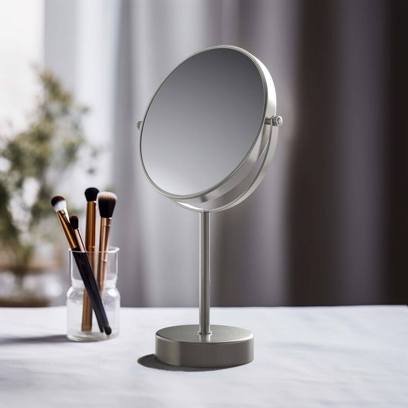Circular Free Standing Magnifying Make Up Mirror