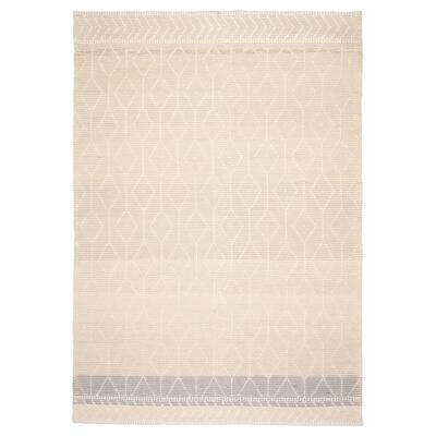 ECARPETGALLERY Braid weave Sienna Cream Wool Rug - 6'1 x 9'2