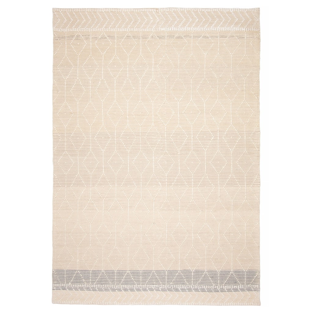 ECARPETGALLERY Braid weave Sienna Cream Wool Rug - 6'1 x 9'2