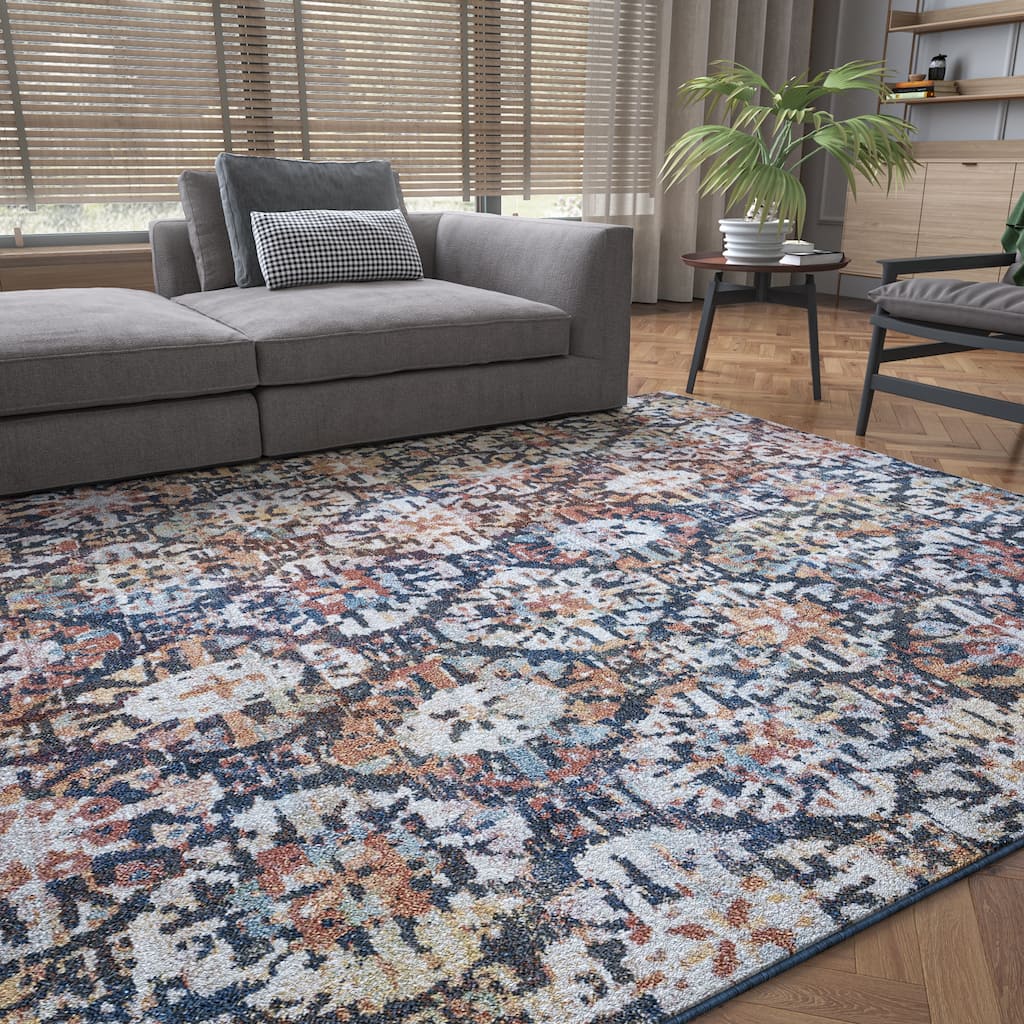 Rayna Farmhouse Diamond Indoor Area Rug