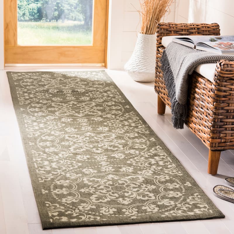 SAFAVIEH Handmade Cedar Brook Gratienne Modern Jute Rug - 2'3" x 8' Runner - Grey/Natural