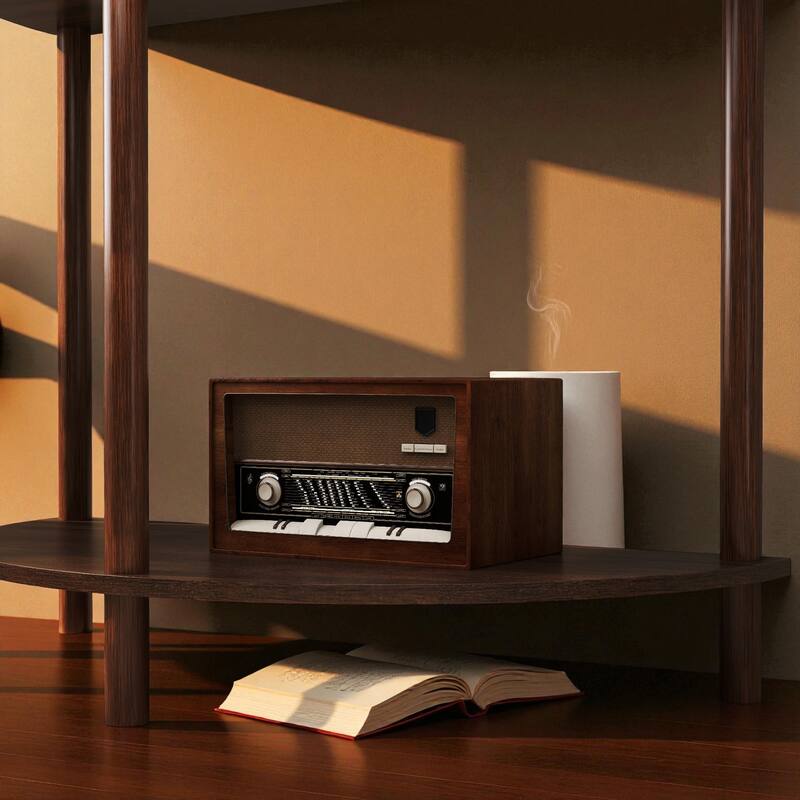 31.5" Half Moon Console Table with 3D Wave Pattern, 2 Drawers and Bottom Shelf, Artisan-Crafted Entryway Accent Table