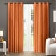 preview thumbnail 25 of 43, ATI Home Chatra Faux Silk Grommet Top Curtain Panel Pair
