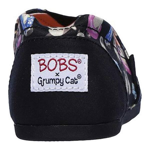Shop Skechers Women S Bobs Plush Grumpy Vacay Alpargata Black