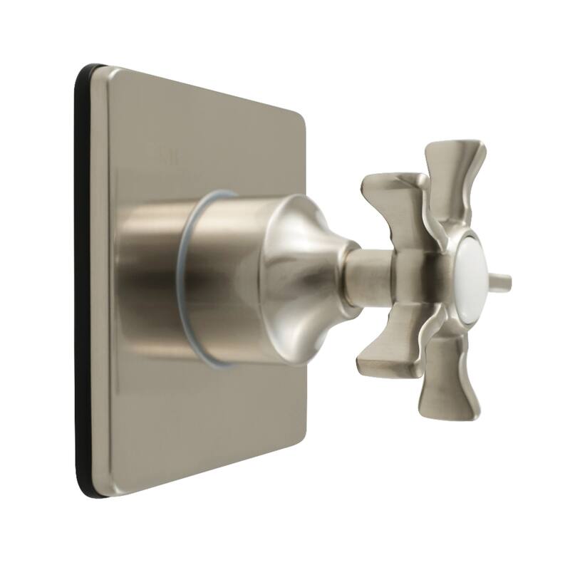 Hamilton Single-Handle Three-Way Diverter Valve with Square Trim Kit - Brushed Nickel