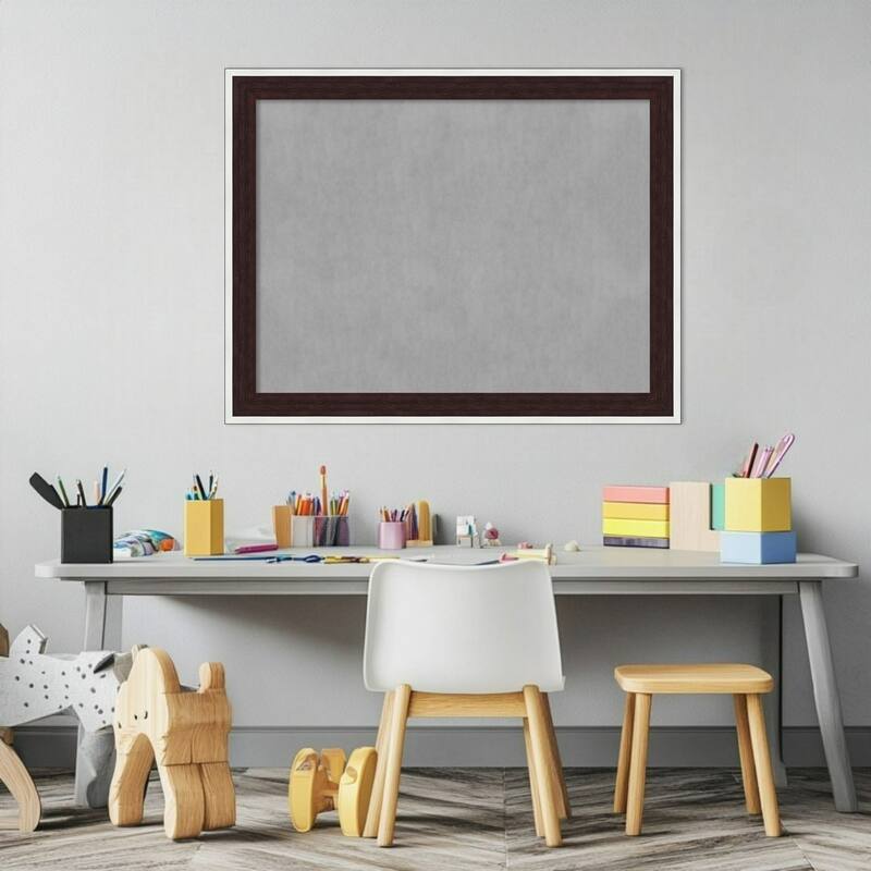 Amanti Art Maya Espresso Silver Framed