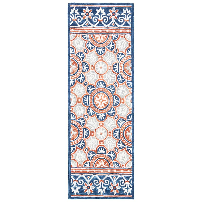 SAFAVIEH Handmade Micro-Loop Hafsah Modern Wool Rug