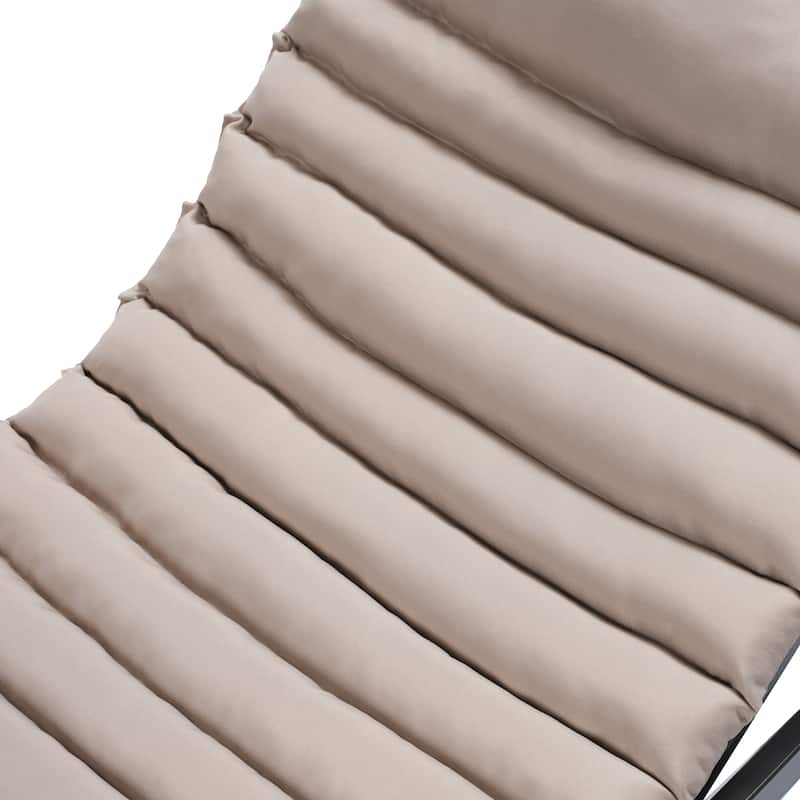 GDFStudio Arth Outdoor Chaise Lounge Cushion (Set of 2),ONLY CUSHIONS