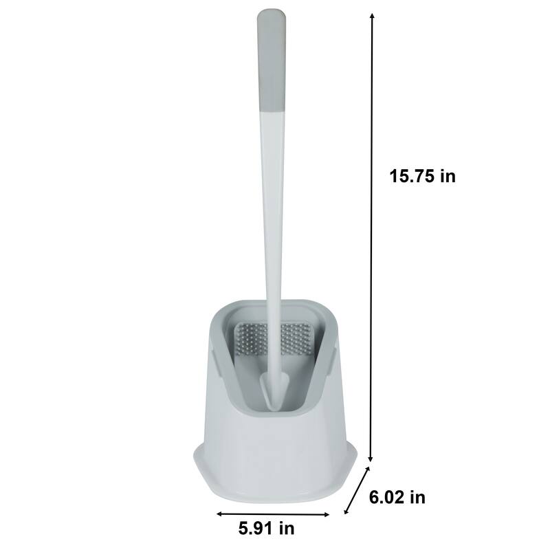 Bath Bliss Contoured Toilet Brush in Black