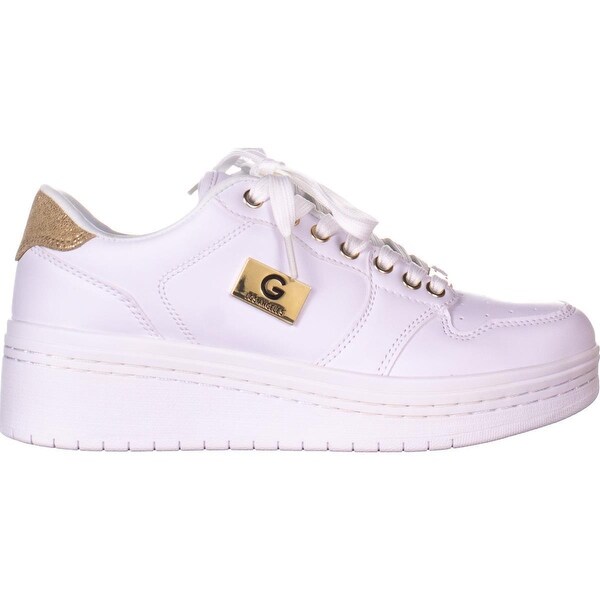 guess white platform sneakers