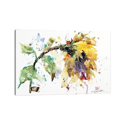 iCanvas "Abstract Sunflower" by Dean Crouser Canvas Print