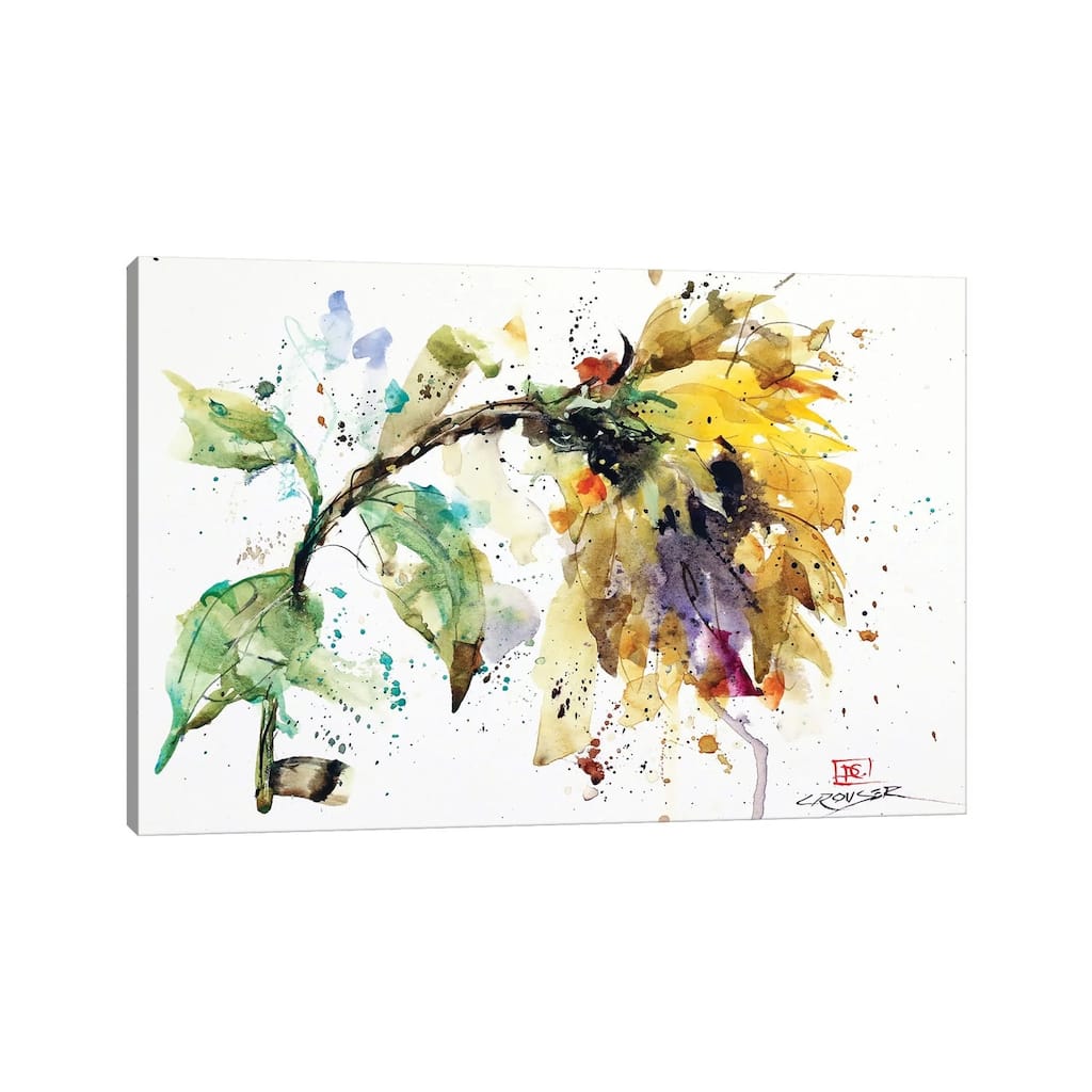 iCanvas "Abstract Sunflower" by Dean Crouser Canvas Print