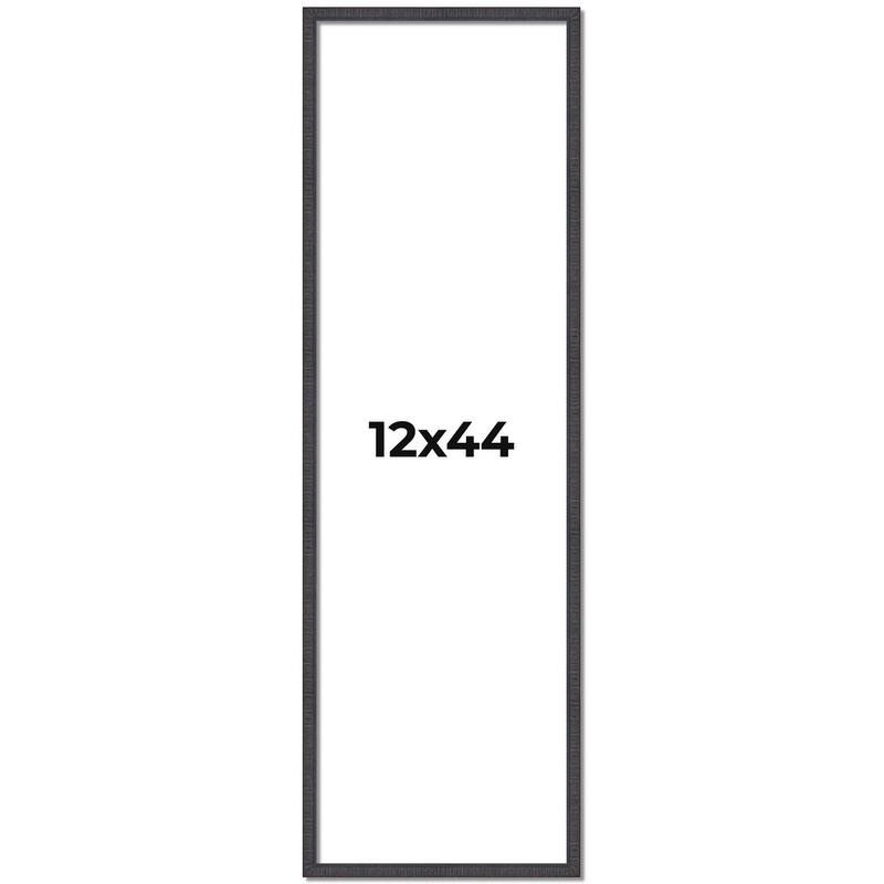 12x44 Frame Brown Solid Wood Picture Frame - Complete Modern Photo