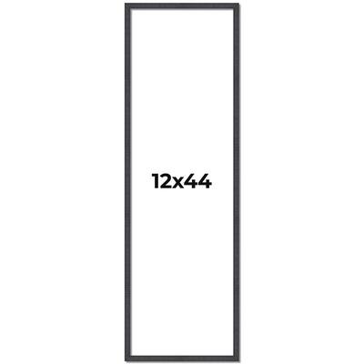 12x44 Frame Brown Solid Wood Picture Frame - Complete Modern Photo