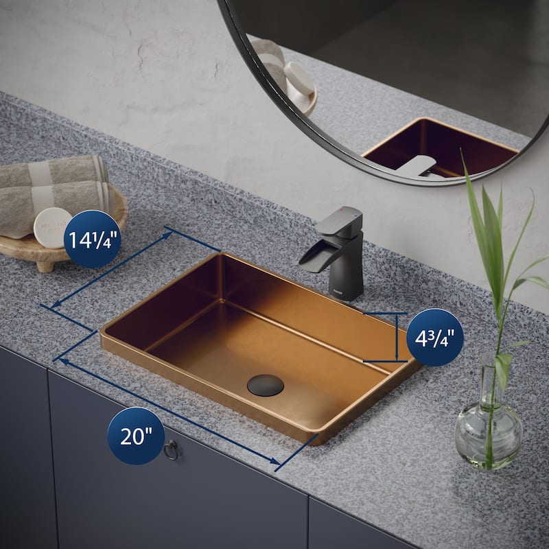 Karran Cinox Stainless Steel Rectangular Drop In Sink