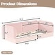 preview thumbnail 66 of 124, Bonwell Upholstered Teddy Fleece Montessori Floor Bed with Half-Enclosed & Curved Guardrails for Kids by GDFStudio